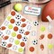 Sport Balls Stickers for Kids, Football Baseball Basketball Soccer Tennis Stickers for Crafts, Sports Stickers for Classroom Teacher Rewards Envelopes Gift Cards Party Supplies